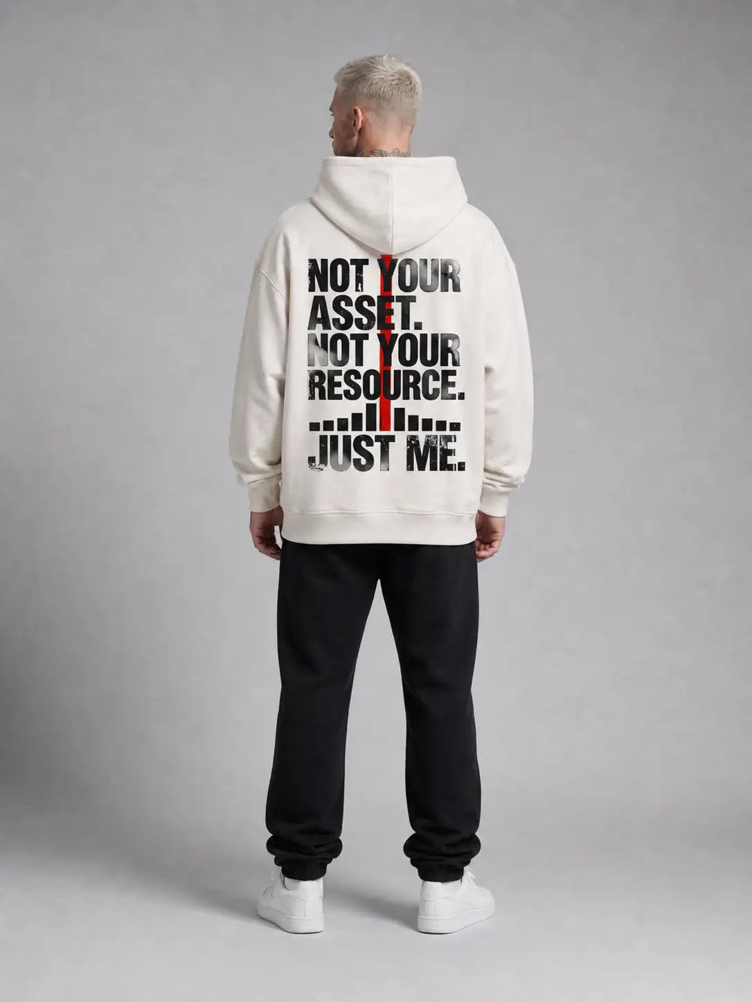 Not Your Asset Heavy Hoodie — Natural Raw