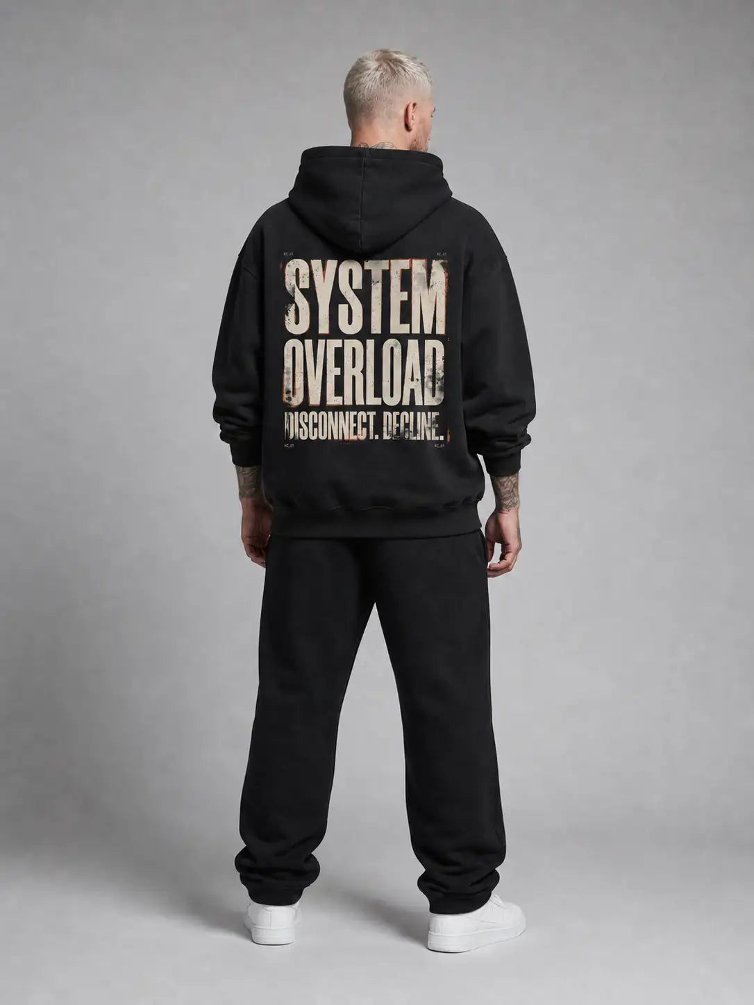 System Overload Heavy Hoodie — Black