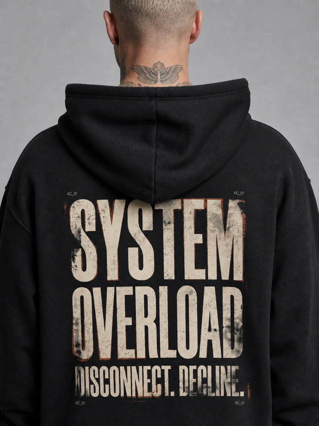 System Overload Heavy Hoodie — Black