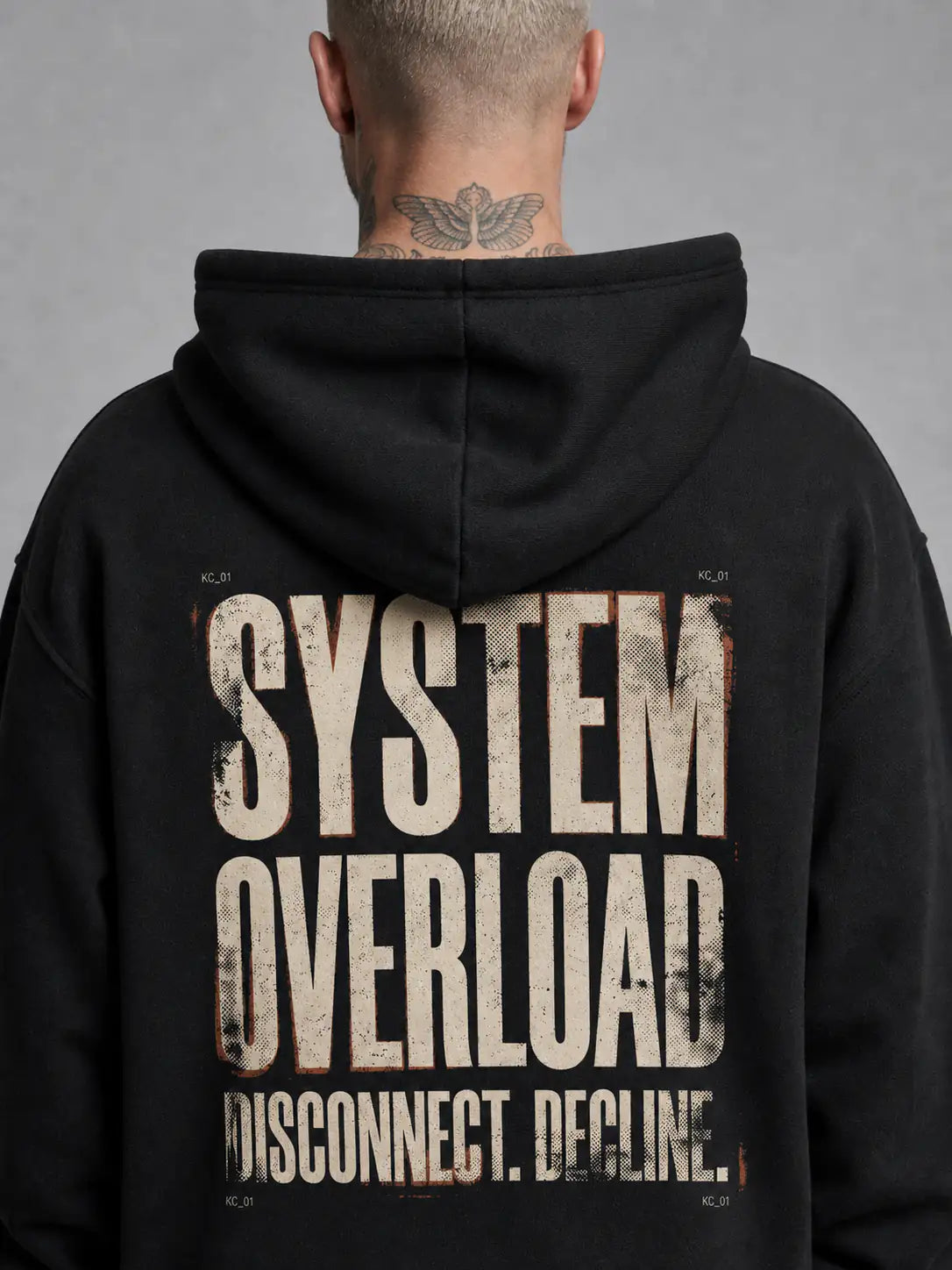System Overload Heavy Hoodie — Black