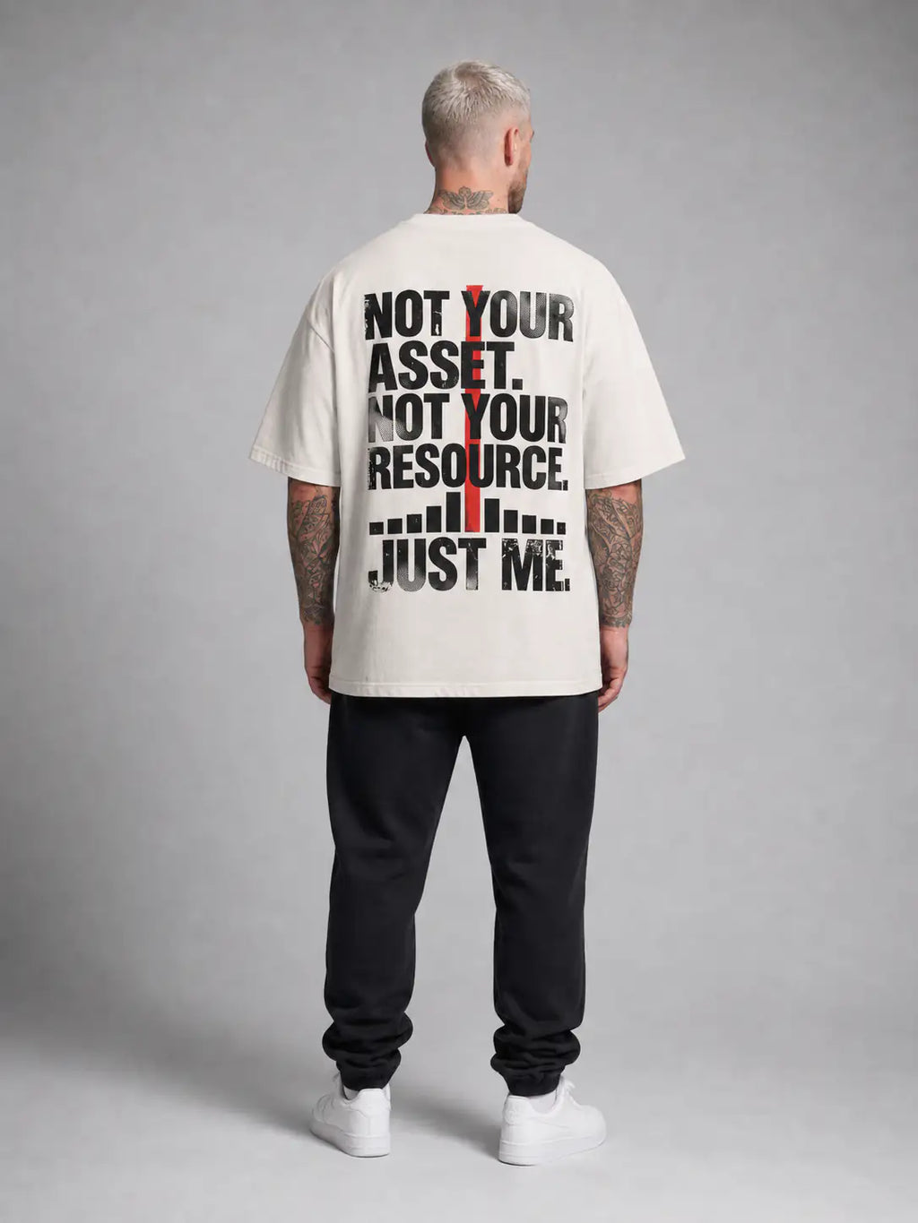Not Your Asset Heavy Tee — Natural Raw