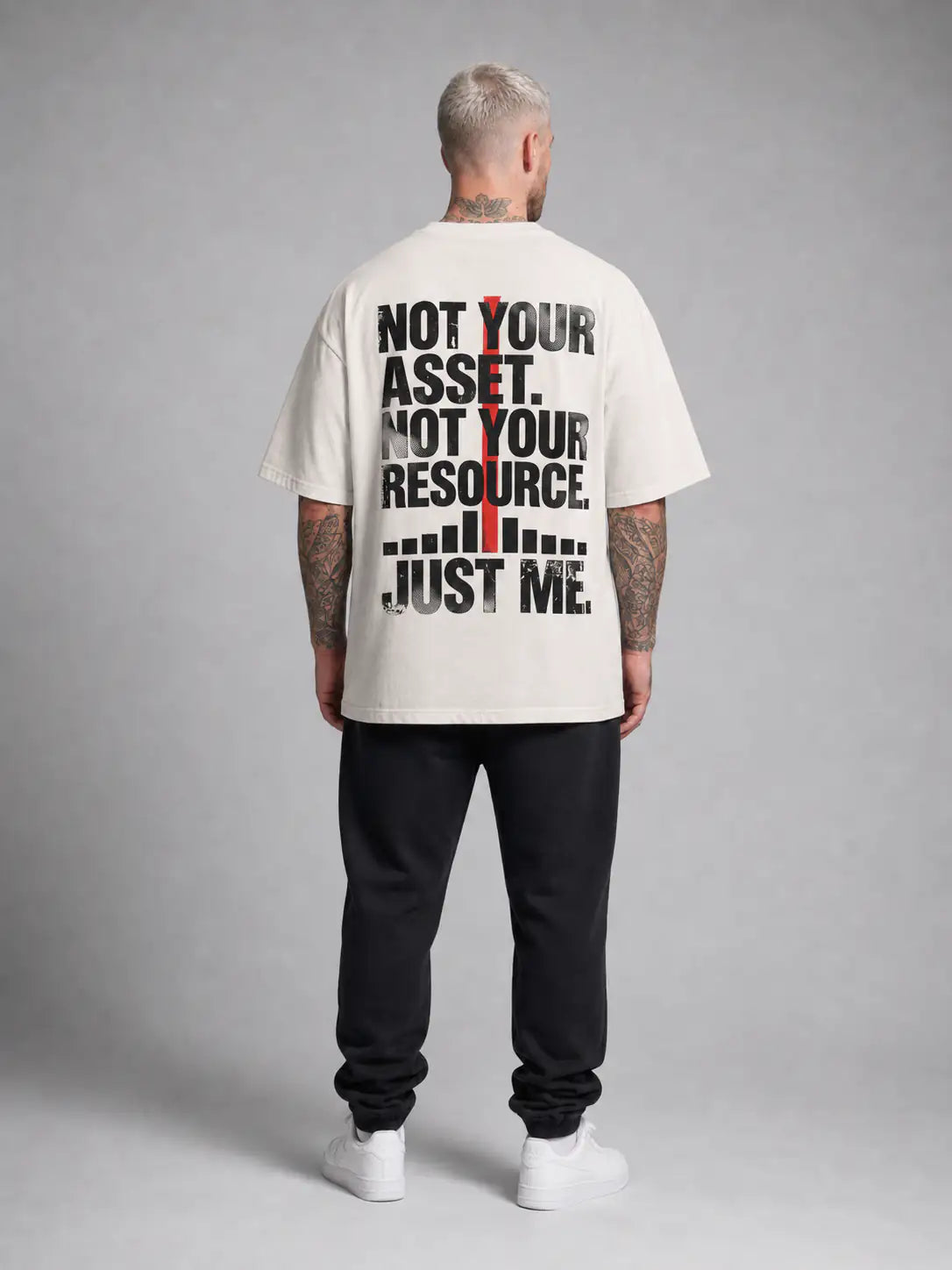 Not Your Asset Heavy Tee — Natural Raw