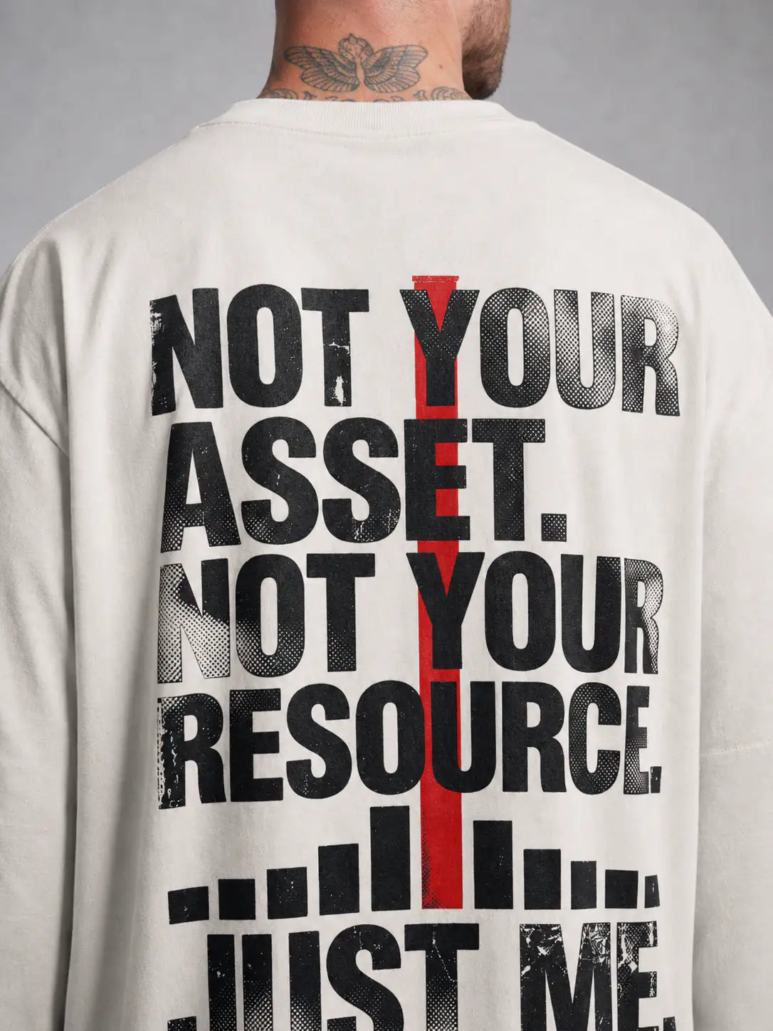 Not Your Asset Heavy Tee — Natural Raw