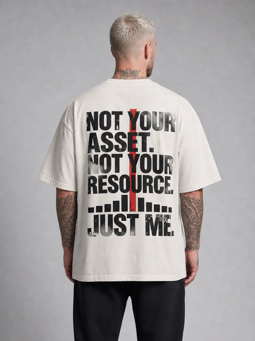 Not Your Asset Heavy Tee — Natural Raw