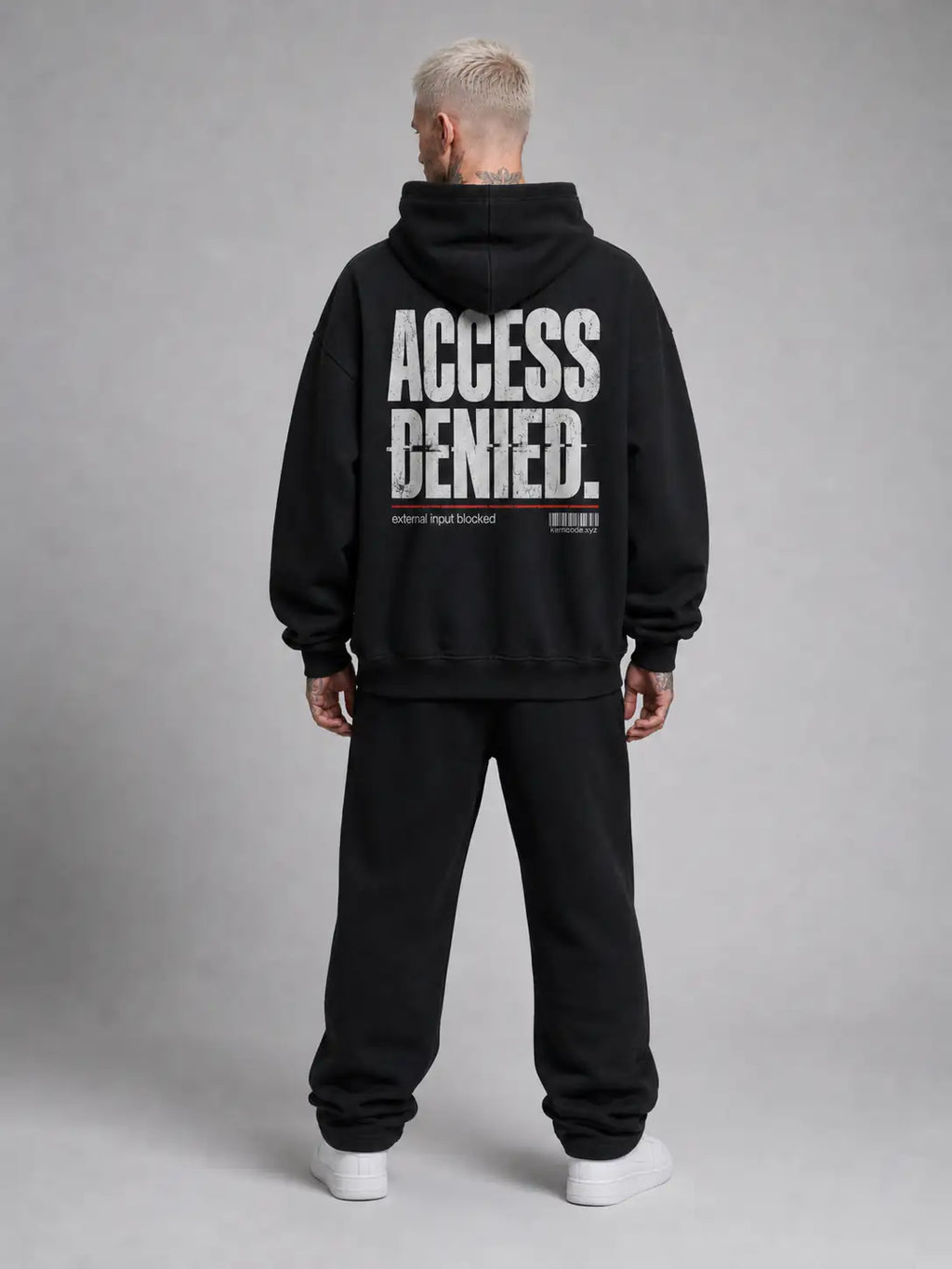 Access Denied Heavy Hoodie — Black