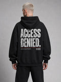 Access Denied Heavy Hoodie — Black