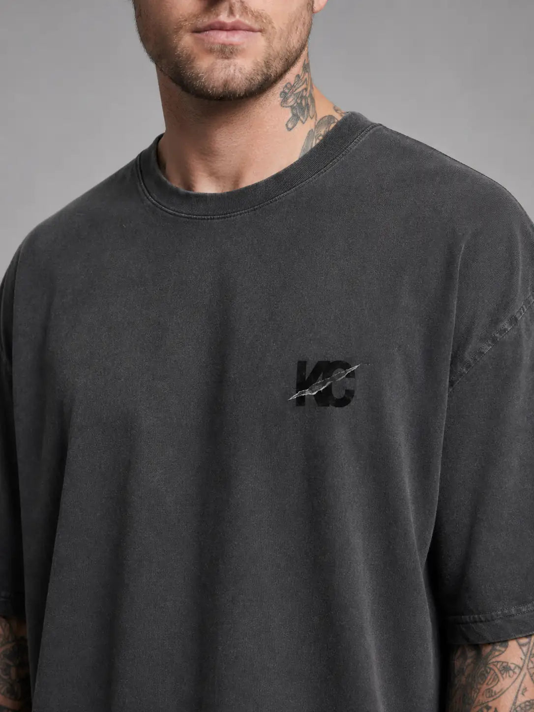 Cut The Noise Heavy Tee — Washed Black