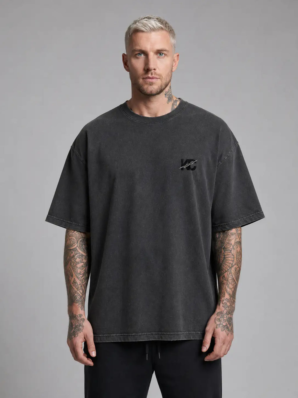Cut The Noise Heavy Tee — Washed Black