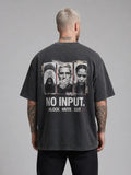 No Input Heavy Tee — Washed Black