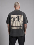 System Overload Heavy Tee — Washed Black
