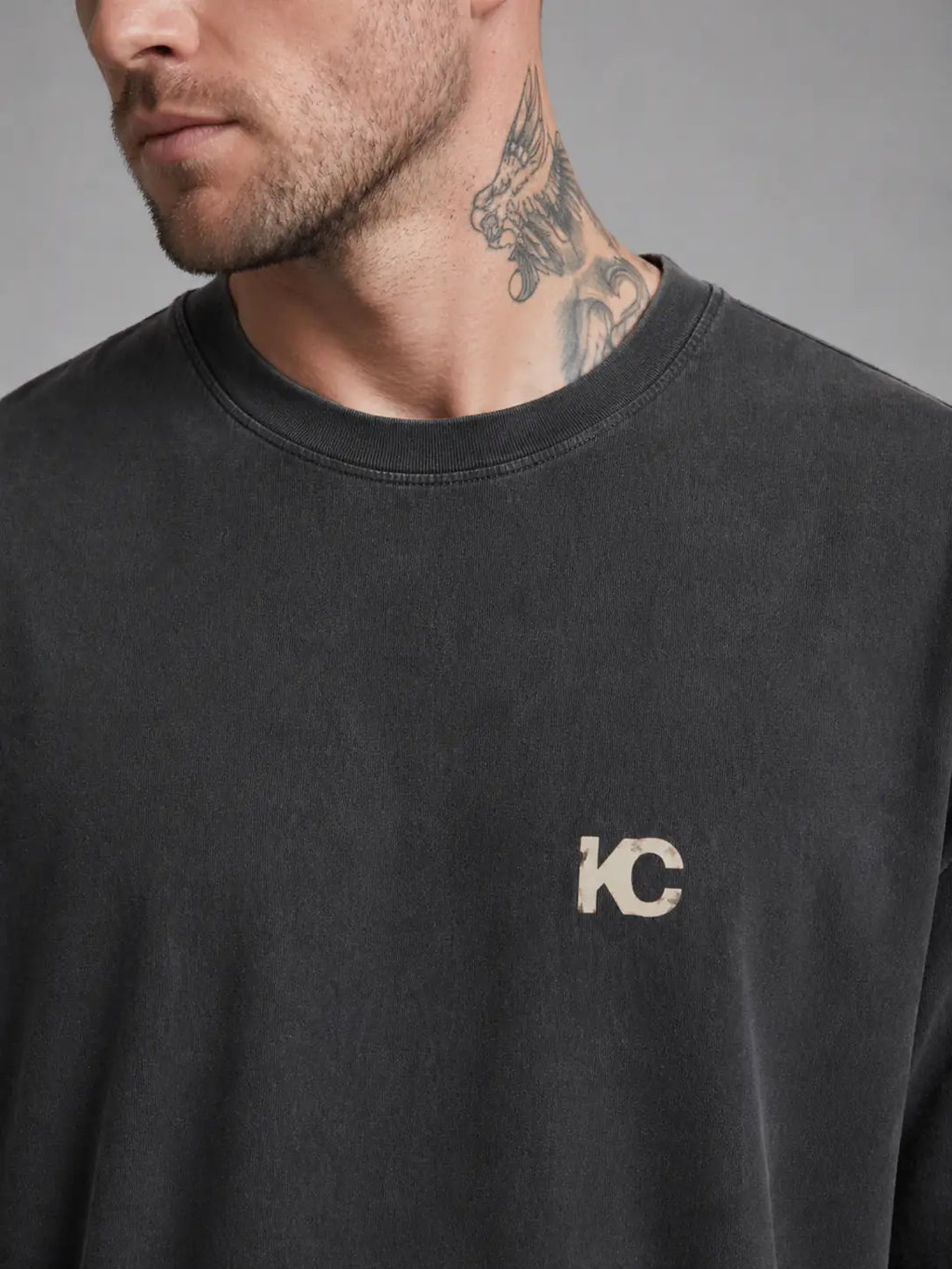 System Overload Heavy Tee — Washed Black