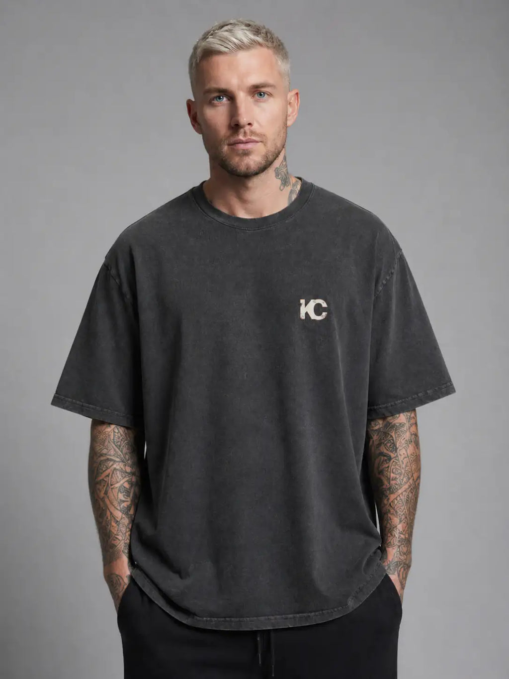 System Overload Heavy Tee — Washed Black